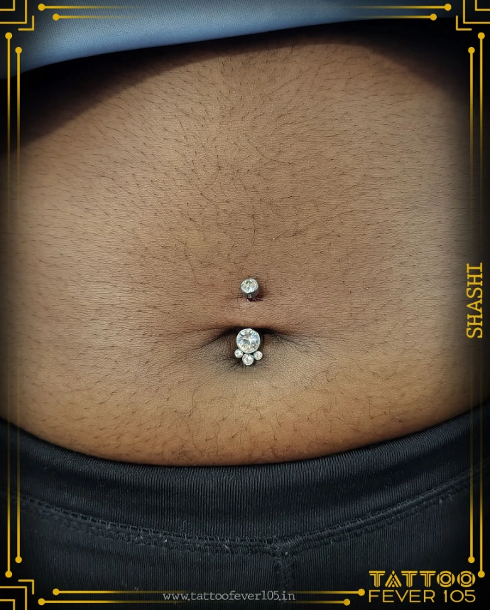 Navel Piercing Done By Shashi Naik Piercing Artist