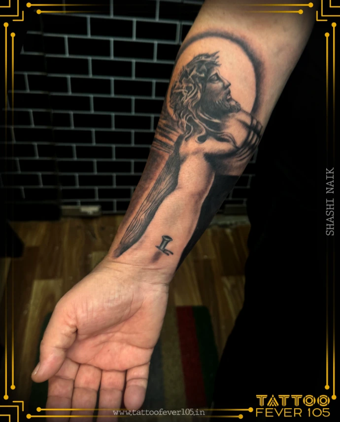 Floral fine line tattoo by TattooFever105 Mumbai