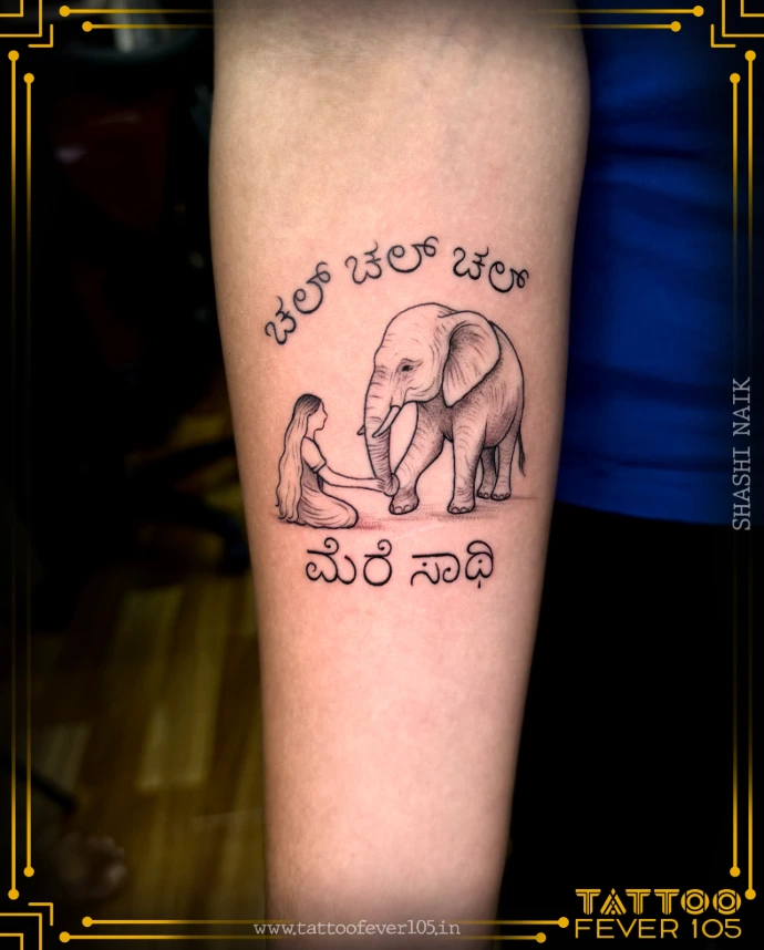 Black and grey realism tattoo Mumbai TattooFever105