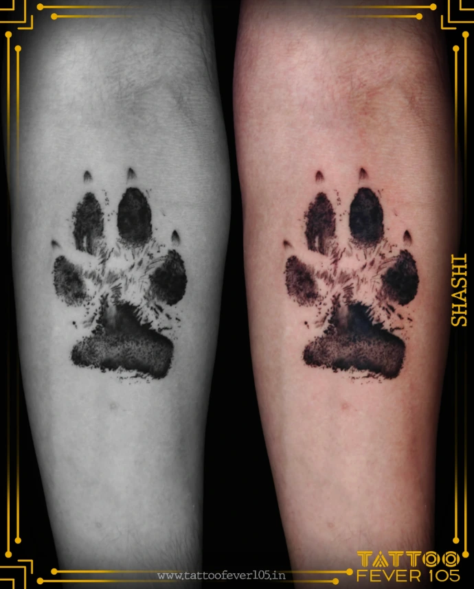 Single needle fine line tattoo Mumbai TattooFever105