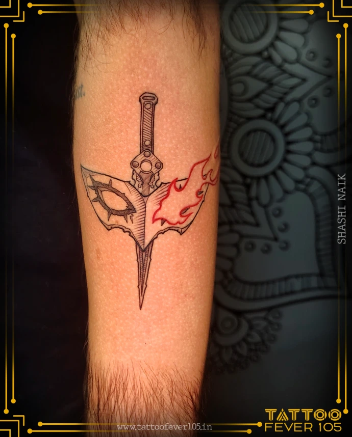 Black and grey realism tattoo Mumbai TattooFever105