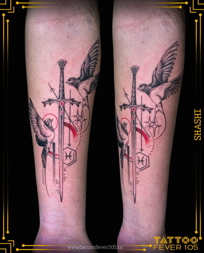 Neo-traditional tattoo by TattooFever105 Sakinaka
