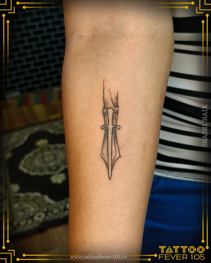 Script lettering tattoo by TattooFever105 Mumbai