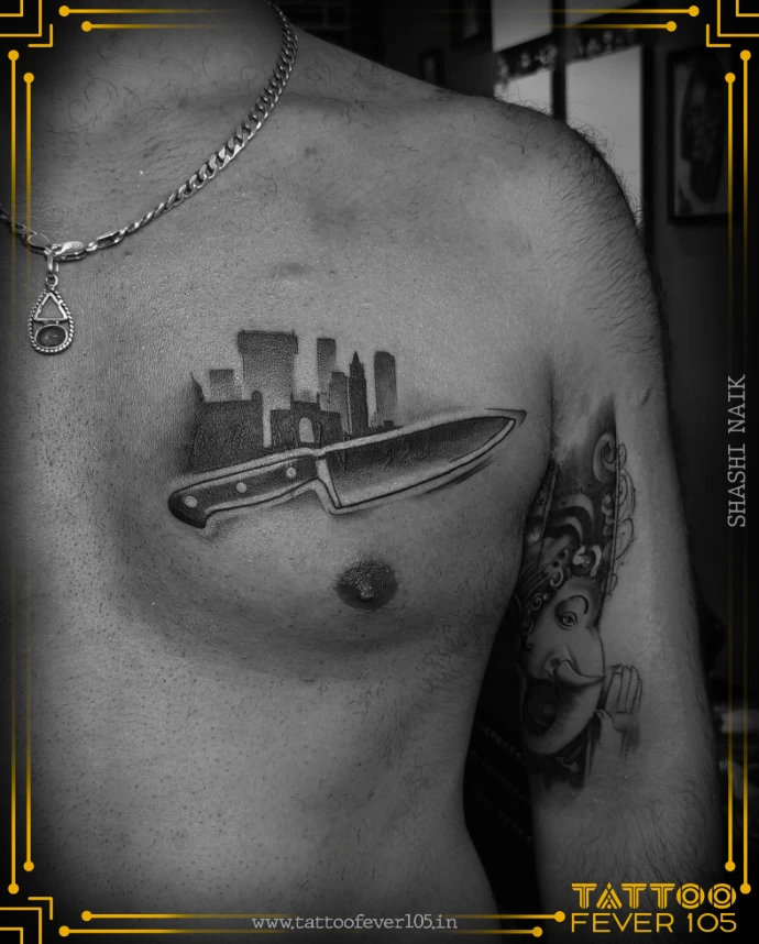 Single needle fine line tattoo Mumbai TattooFever105