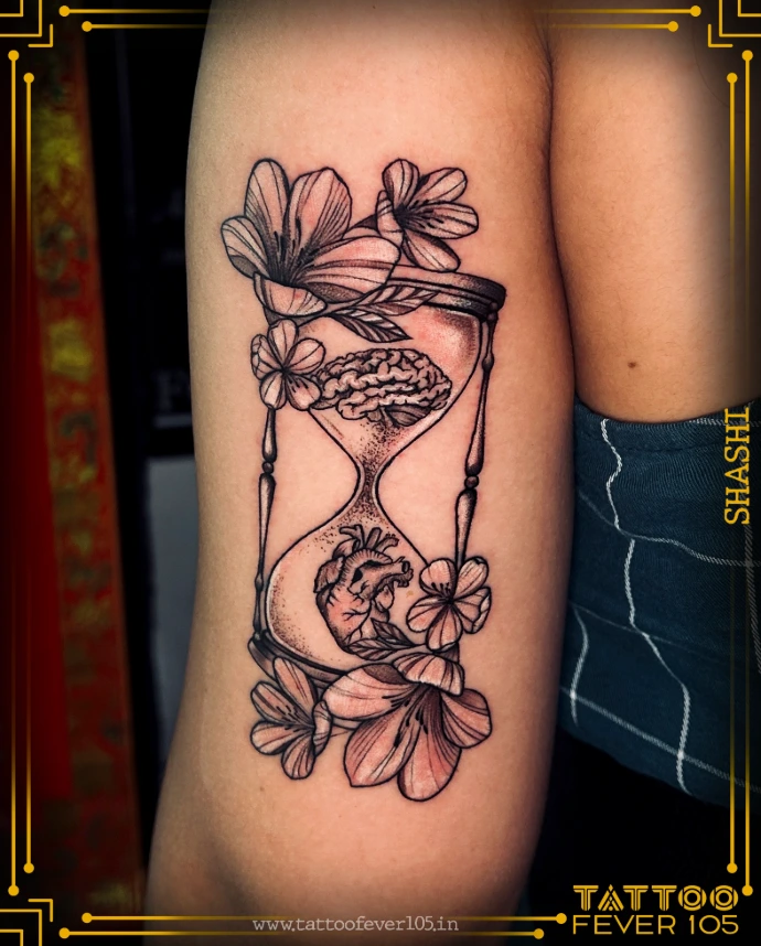 Abstract blackwork tattoo by TattooFever105 Mumbai