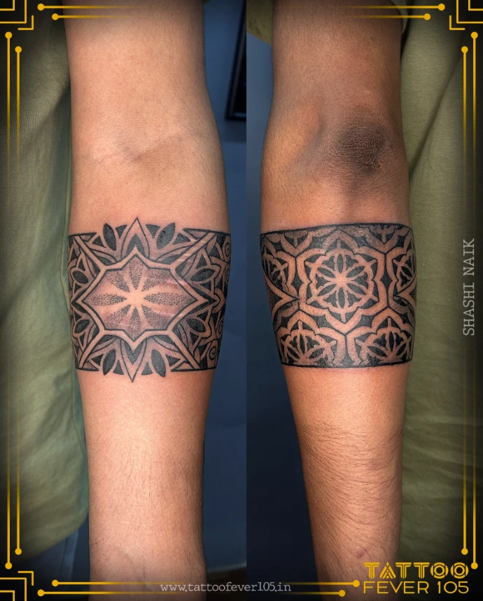 Fine line floral tattoo Mumbai TattooFever105